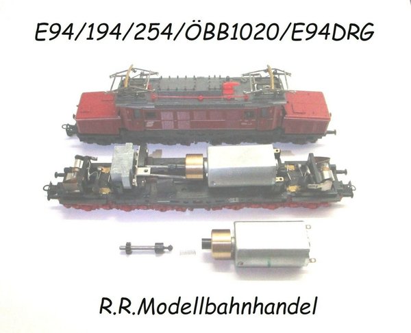 Motor Umbausatz für E94/194/254/ÖBB1020/E94DRG BTTB von Rundmotor auf Mabuchimotor