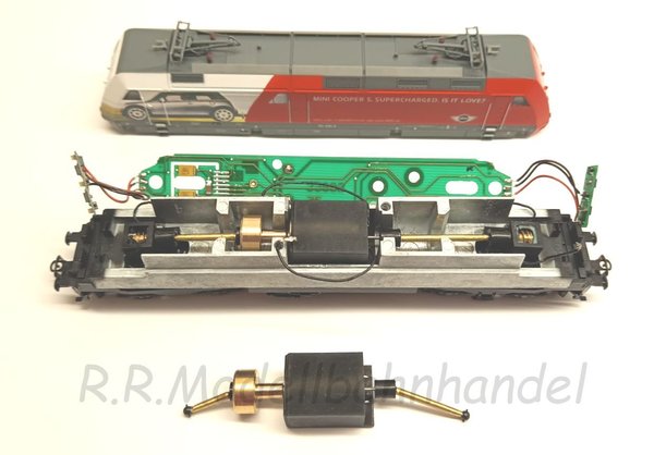Motor Umbausatz für BR 101  Tillig von Bühler Motor  auf Glockenankermotor