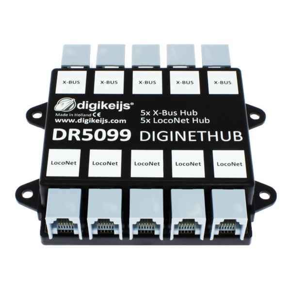 digikeijs DR5099 DigiNetHub 5x LocoNet® und 5x X-BUS hub