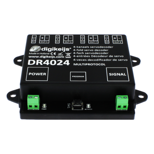 digikeijs DR4024 Servodecoder mit 4 extra Schaltausgänge